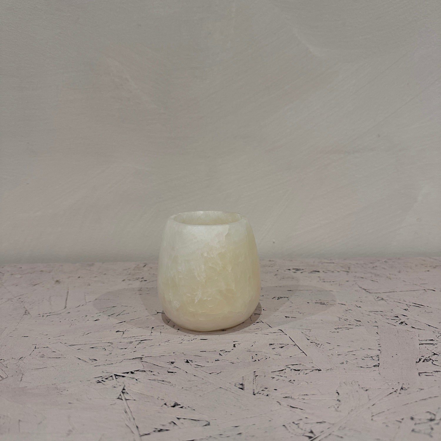 Alabast theelichthouder 10cm