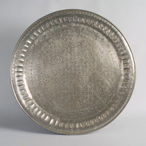 Marokkaans antiek zilverkleurig dienblad G09